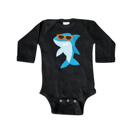 

Inktastic Cool Shark Shark Wearing Sunglasses Cute Shark Gift Baby Boy or Baby Girl Long Sleeve Bodysuit