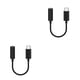 thumbnail image 4 of sweethay 3.5 Jack Tipo C Cable para auriculares USB C a 3.5 mm Auriculares Adaptador Cable de audio Negro 10cm 2piezas, 4 of 5