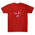 thumbnail image 5 of Vmvidoty Graphic Shirt for Women Cute Red Heart Short Sleeve Ladies Tee Tops Teen Girls Casual T Shirt Red M, 5 of 5