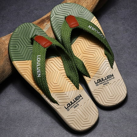 

Cathalem Yoga Sandals for Men Casual Slippers For Men Beach Flip Flops Outdoor Fashion Sandals Men s Leather Sandals Size 10 AG 9