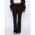 thumbnail image 3 of Elippeo Women's Long Pants Casual Flare Leg Solid Color Side Drawstring Ruched Sweatpants, 3 of 6