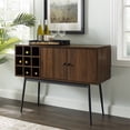 thumbnail image 2 of Armoire de Bar Archer 42" 2 Portes avec Rangement de Bouteilles en Noyer Foncé, 2 of 5