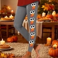 thumbnail image 2 of Fiaer Thanksgiving Womens Leggings Plus Size Funny Graphic Trendy Yoga Pants High Waisted Comfy Holiday Workout Trousers Dark Gray L, 2 of 5