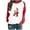 Red A, variant on IROINNID Clearance Christmas Sweatshirts for Women Long Sleeve Crewneck Christmas Printing New Year Casual Tops for Fall and Winter,Red