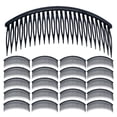thumbnail image 1 of 48 peinetas laterales de plástico para el cabello - Portamoños grande con 24 dientes - Pinzas para tocados, pasadores y accesorios para velos de novia y mujeres, 1 of 6
