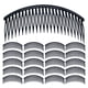 thumbnail image 1 of 48 peinetas laterales de plástico para el cabello - Portamoños grande con 24 dientes - Pinzas para tocados, pasadores y accesorios para velos de novia y mujeres, 1 of 6