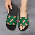 thumbnail image 6 of GZHJMY Stylish Slides for Women Men, American Football Balls Seamless Pattern Soft Flexible Slip-on Sandals Slippers, 6 of 7