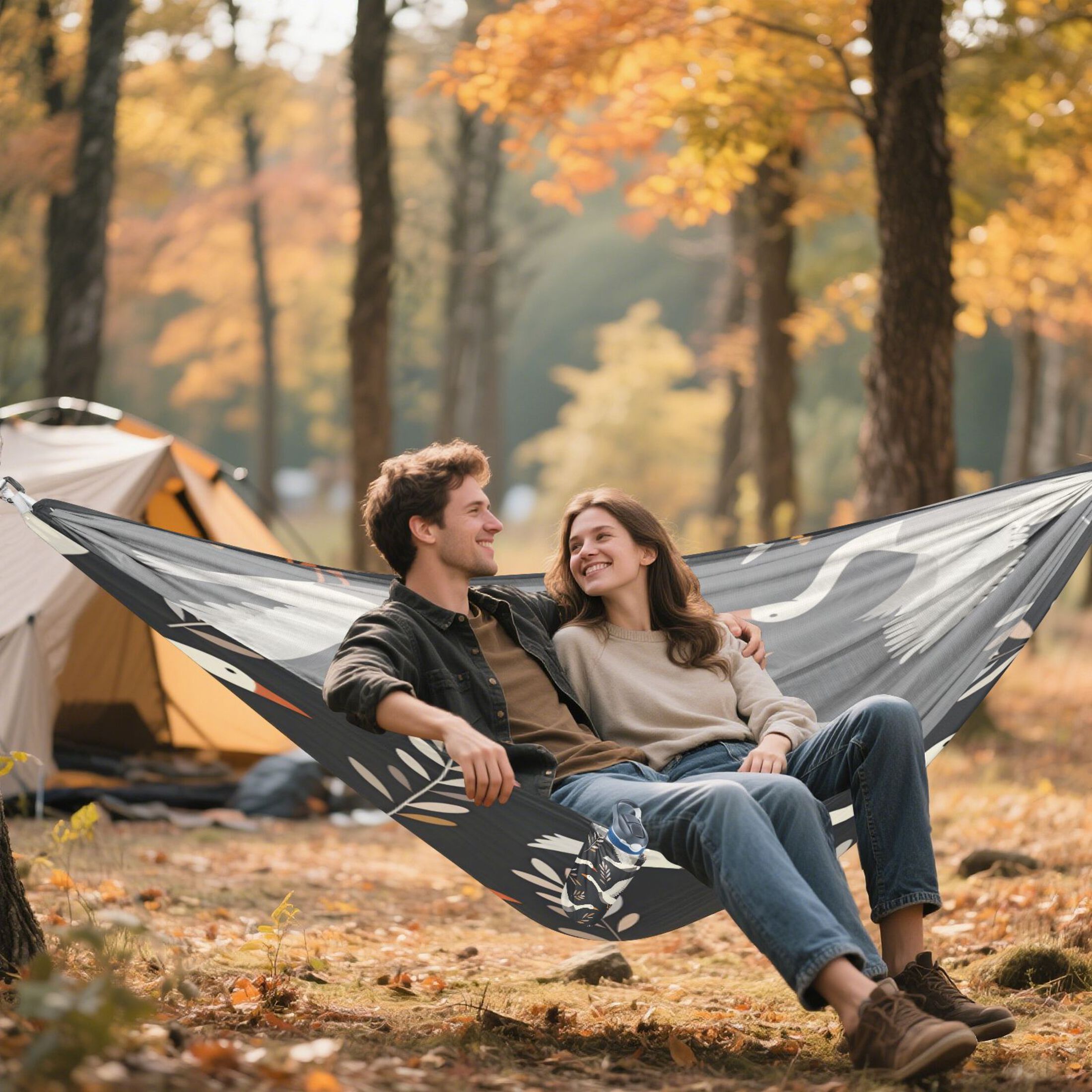 Hammock Camping Hammock Nylon Portable Hammock Travel Camping Hammock Flying Swan