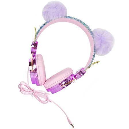 OULII Toddler Headphones in Purple with Cartoon Style for Entertainment 1Pack
