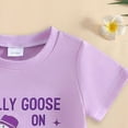 thumbnail image 7 of NOLDARES Baby Outfit Toddler Girl Short Sleeve T Shirts Shorts Set 2Pcs Infant Summer Clothes(Purple,18-24 Months), 7 of 7