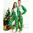 thumbnail image 3 of Grebrafan Matching Christmas Pajamas Set for Couples Men Green M, 3 of 7