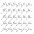 thumbnail image 1 of Miangastore 50Pcs Iron Shelf Hook Silver Triangular Hole for Bathroom Use, 1 of 9