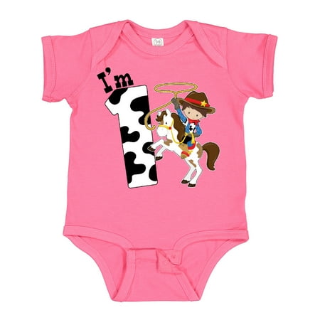 

Inktastic I m One-cowboy Riding Horse Birthday Gift Baby Boy Bodysuit