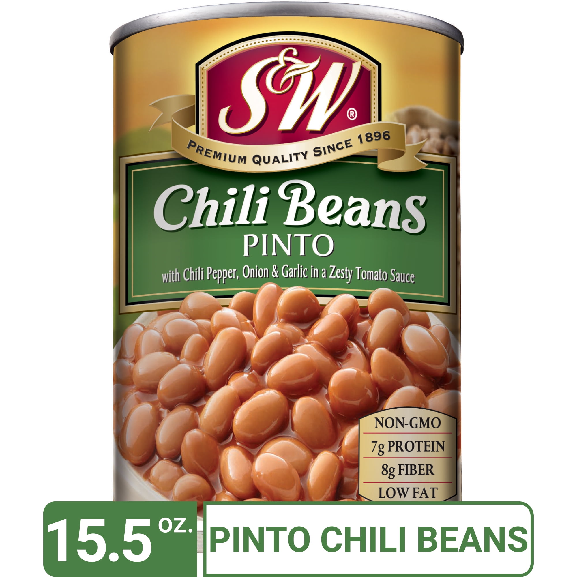 S&W Pinto Chili Beans 15.5 Oz. Can