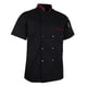 thumbnail image 1 of Cook Chef Coat Camisa de manga corta Cock Shirt Uniforme unisex Uniforme Todos los 5 tamaños L Zulema Chaqueta de chef, 1 of 8