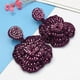 thumbnail image 2 of pendientes de exagerada perla exquisitos joyería púrpura jinwen Dangle Earrings for Women Girl, 2 of 8