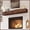 Walnut, variant on Fireplace Mantel 60 Inch - 8" Deep Solid Wood Floating Mantel for Over Fireplace 90LBS with Invisible Bracket Walnut