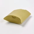 thumbnail image 2 of 100 pc Kraft Paper Wedding Favor Gift boxes Pillow golden 7.7x13x3.5cm, 2 of 4