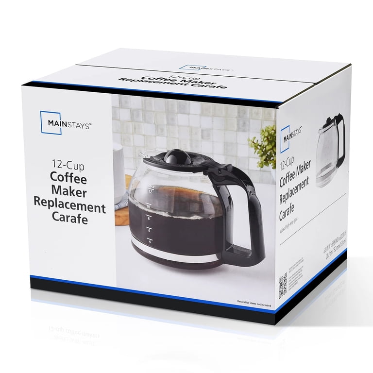 Mainstays 12 Cup Glass Replacement Carafe