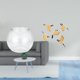 thumbnail image 2 of Acuario de escritorio,Pecera pequeña transparente,pecera,jarrón,mesa,Tanque de peces Contenedor de acuario transparente Hogar,Arte de pared de pájaros de madera,Pájaros de madera para, 2 of 8