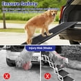 thumbnail image 2 of Dog Ramp for Car, 67''x 17'' Extra Long Folding Dog Ramp, Pet Ramp for Large Dogs with Non-Slip Rug Surface, Portable Dog Steps Up to 250LBS, Outdoor Dog Ramp for Car, SUV, Truck, 2 of 7