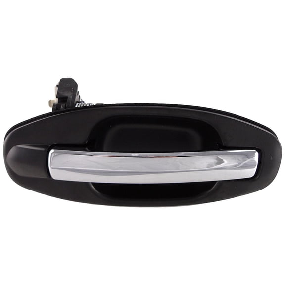 Dorman 82281 Rear Passenger Side Exterior Door Handle for Specific Hyundai Models, Chrome Lever and Black Housing