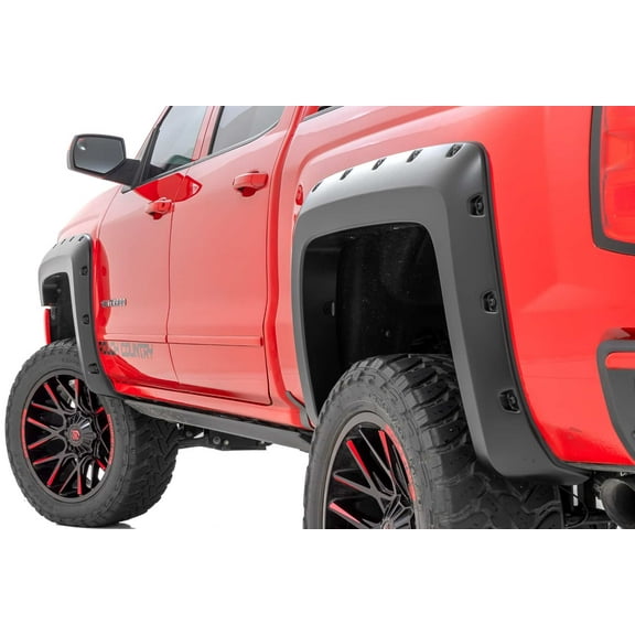 Rough Country Pocket Fender Flares for 14-18 Chevy 1500 | 6'7 & 8' - F-C11412B