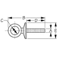 thumbnail image 2 of SEA DOG CORPORATION Eyebolt 9/16, Stainless Steel 5/16 x 1 3/8, 2 of 3