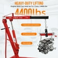 thumbnail image 4 of Riedhoff Folding Engine Hoist, Cherry Picker with Lever & 6 Casters, 2 Ton Max, Red, 4 of 7