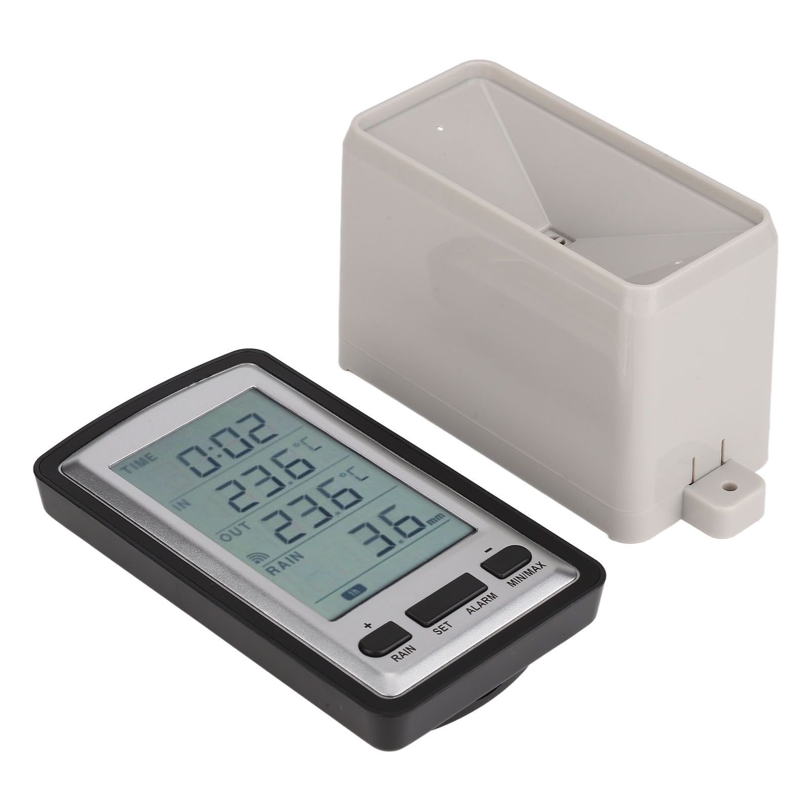 Wireless Rain Meter Gauge, Temperature Recorder Time Alarm Multifunction For Household - Walmart.ca