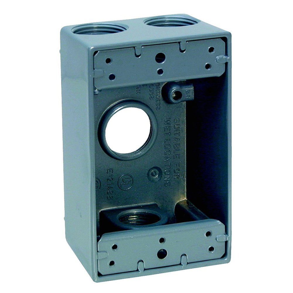 14253-3-4-inch-4-hole-1-gang-box-grey-die-cast-construction-by-sigma