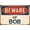 Warning Sign 2, variant on Vintage New Metal Tin Beware of Bob Sign - 12×8 Inches, Exterior Home Bar Dilapidated Wall Art Decor