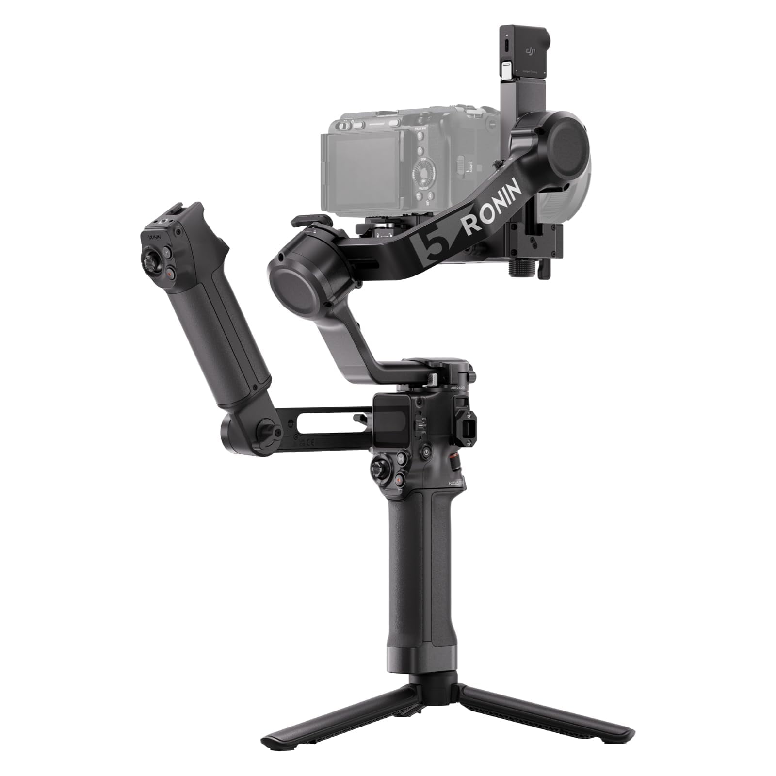 DJI RS 5 Combo Gimbal Stabilizer | Compatible with Canon/Sony/Nikon/Fujifilm Cameras | 3-Axis Stabilization, Briefcase Mode, OLED Touchscreen