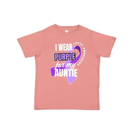 

Inktastic I Wear Purple For My Auntie Lupus Awareness Gift Toddler Boy or Toddler Girl T-Shirt