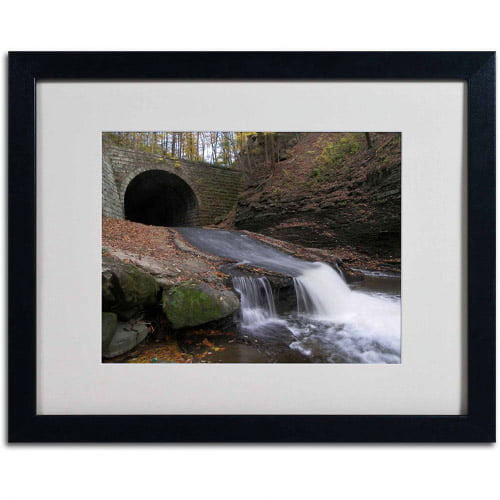 Trademark Fine Art "Monotonous Beauty" Canvas Art by Monica Fleet, White Matte, Black Frame