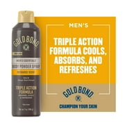 Gold Bond Body Powder Spray, Men's Essentials Recharge, 7 oz Can