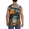 thumbnail image 4 of Fotbe Men's Hip-Hop Duck Print Men's Sleeveless Muscle Tank Tops Casual T-Shirts for Gym Workout Beach-Small, 4 of 8