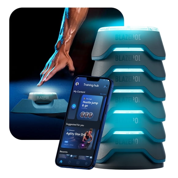 Kit de entrenamiento de reacción BlazePod Smart Pods con acceso a la aplicación (6 cápsulas)