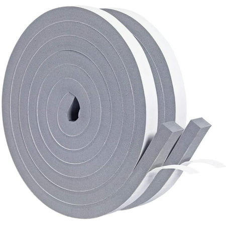 

EASTIN 4 Rolls 3.3 Ft Foam Seal Tape Self Adhesive Weather Stripping Insulation Foam Neoprene Weather Stripping