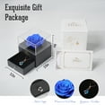 thumbnail image 4 of Otuo Preserved Roses Gift Jewerlry Box, Real Eternal Rose Flower with Necklace, Gifts for Girlfriend, Mom, Women, Wife, Birthday and Mothers Day (Blue), 4 of 7