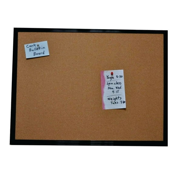 Tableau d’affichage Jelinek Cork pour salles de sport, 61 cm x 91.5 cm (24 po x 36 po) avec cadre