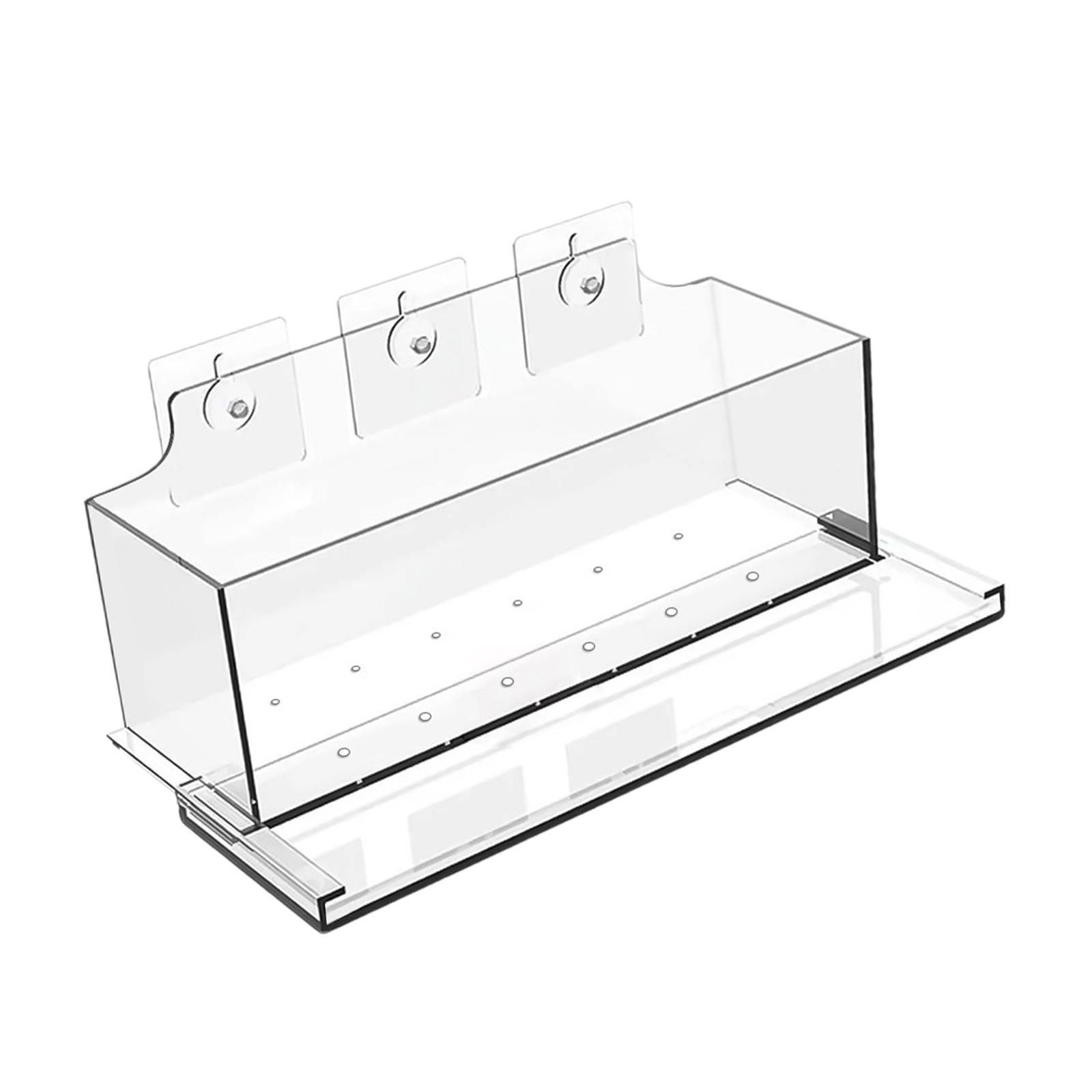 simhoa Flower Box with Window, Transparent Flower Pot, Modern Household Design, Acrylic Nursery Pot, Rectangular Flower Pot for Indoor And Outdoor Plants