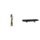 thumbnail image 1 of Figura de mujer africana, estatua de resina, bandeja de madera para servir, cesta rectangular para alimentos, frutero, centro de mesa, ideal para, 1 of 8