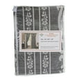 thumbnail image 5 of Elena Luxury Jacquard Curtain Panel with Attached Waterfall Valance & Scarf 54 by 84-Inch Grey, 5 of 6