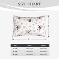 thumbnail image 3 of Plush Throw Pillow Covers, Heart Panda Pillow Cases with Invisible Zipper, Breathable Microfiber Pillow Cases Standard Size for Sleeping Bedroom Sofa Living Room 14x20, 3 of 5
