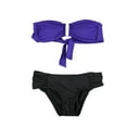 thumbnail image 2 of bar III Womens U-Bar 2 Piece Bandeau, Purple, X-Small, 2 of 2