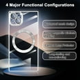 thumbnail image 2 of Magnetic for iPhone 15 Plus case Clear Compatible with Magsafe [Non-Yellowing & Camera Lens Protector] Plated Soft TPU Shockproof Protective Phone Case for iPhone 15 Plus Silver, 2 of 16