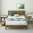 thumbnail image 2 of ZINUS Alexis Deluxe Wood Platform Bed Frame with Headboard / Wood Slat Support / No Box Spring Needed / Easy Assembly, Rustic Pine, Twin, 2 of 9