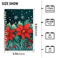 thumbnail image 2 of FORMRS 1-Subject Spiral Notebook 8" x 5" College Ruled 60 Refillable Sheet A5 Hard Cover, 2 Pack, Christmas Poinsettia, 2 of 7