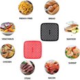 thumbnail image 4 of 2 Pcs Doublures Perforées en Silicone pour Friteuse à Air Chaud, Tapis Antiadhésif Réutilisable pour Friteuse à Air (7.5 Pouces), 4 of 5